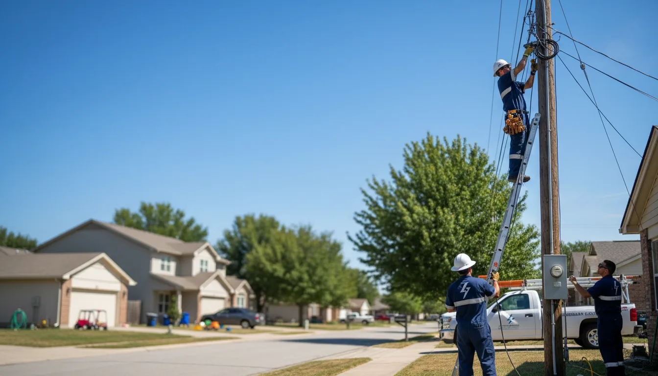Residential electrician providing installation services in Fernwood, ID